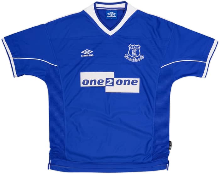 1999-00 Everton Home Shirt Moore #23 - 8/10 - (L)