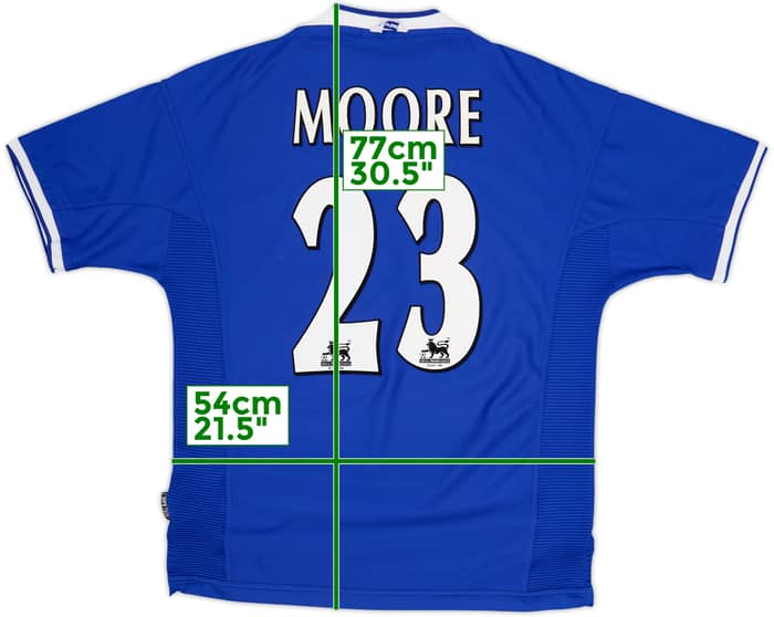 1999-00 Everton Home Shirt Moore #23 - 8/10 - (L)