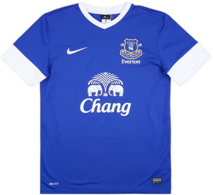 2012-13 Everton Home Shirt Oviedo #8 - 10/10 - (M)