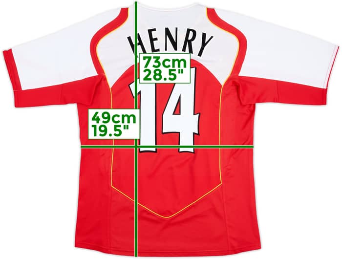 2004-05 Arsenal Home Shirt Henry #14 - 8/10 - (M)