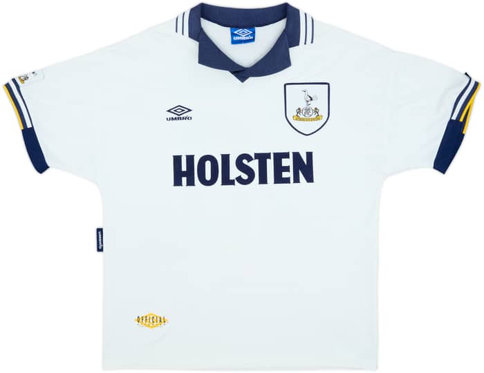 1993-95 Tottenham Home Shirt Klinsmann #18 - 8/10 - (L)