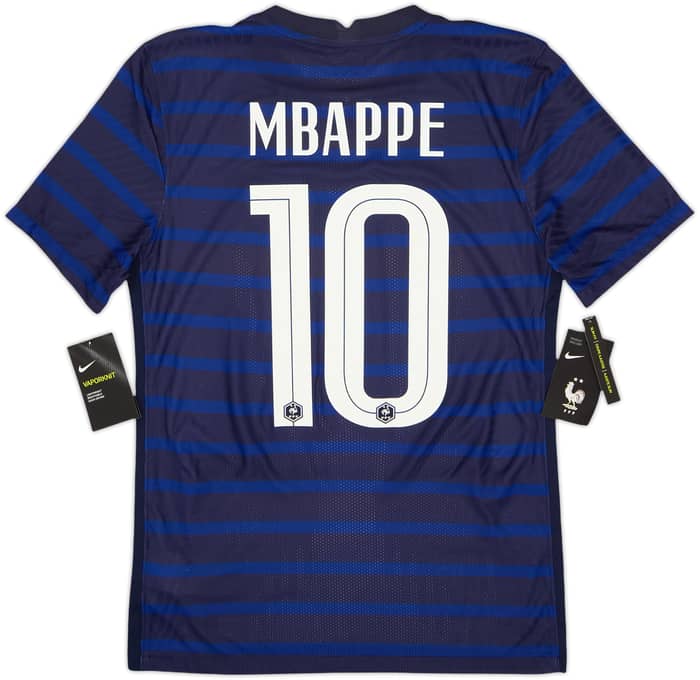 2020-21 France Authentic Home Shirt Mbappe #10 (S)