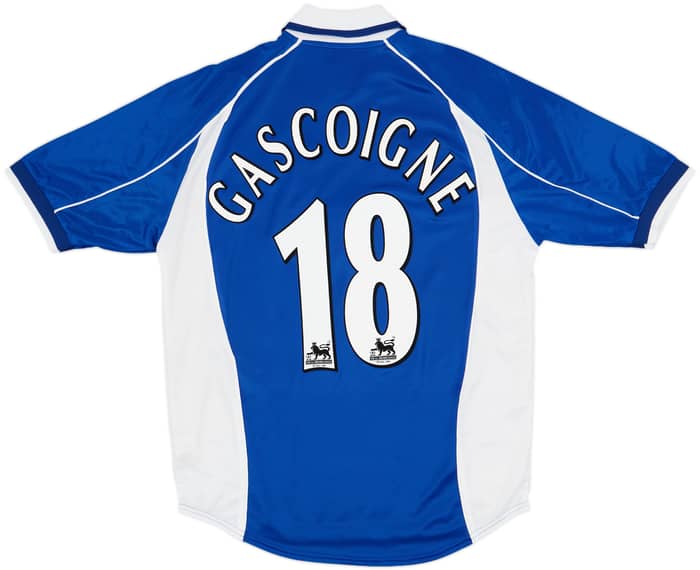 2000-02 Everton Home Shirt Gascoigne #18 - 8/10 - (M)
