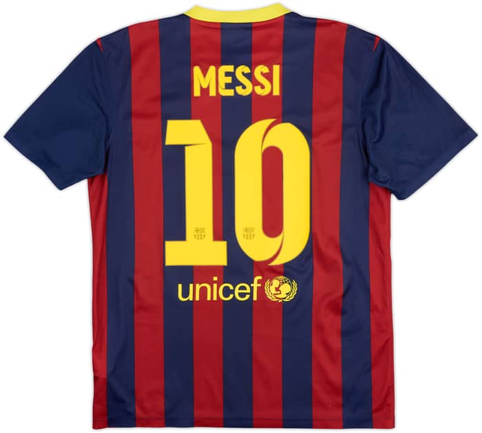 2013-14 Barcelona Basic Home Shirt Messi #10 - 5/10 - (M)