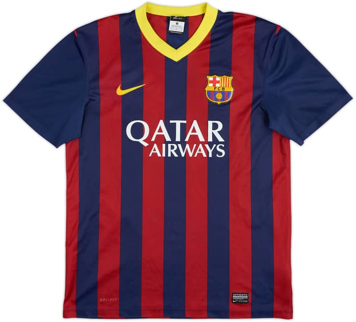 2013-14 Barcelona Basic Home Shirt Messi #10 - 5/10 - (M)