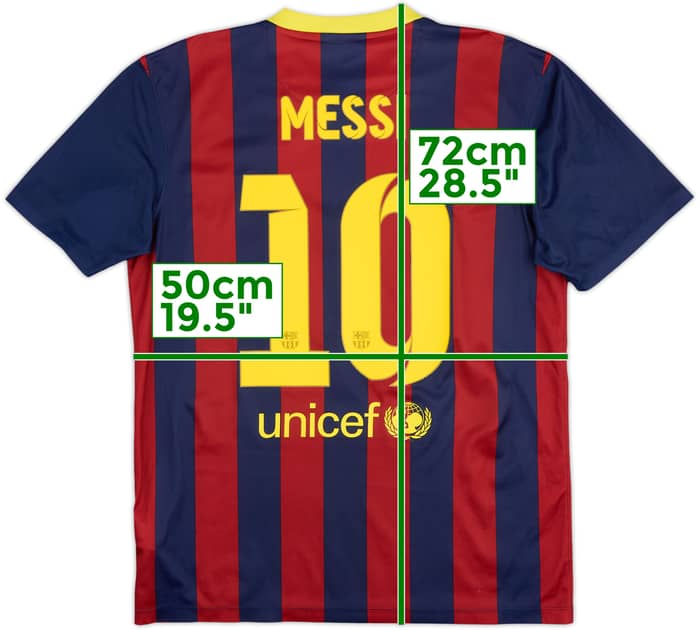 2013-14 Barcelona Basic Home Shirt Messi #10 - 5/10 - (M)