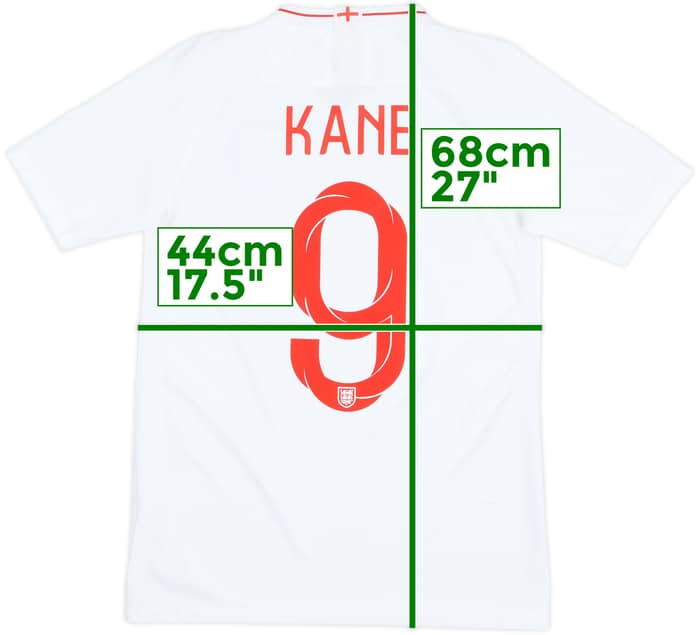 2018-19 England Home Shirt Kane #9 - 9/10 - (XL.Boys)