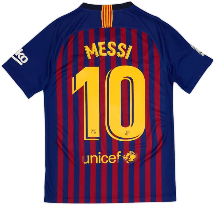 2018-19 Barcelona Home Shirt Messi #10 - 7/10 - (S)