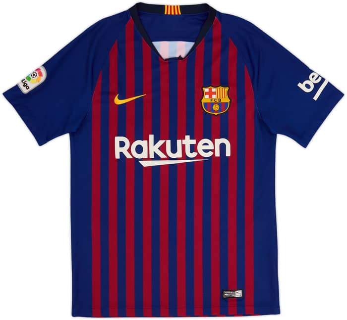 2018-19 Barcelona Home Shirt Messi #10 - 7/10 - (S)