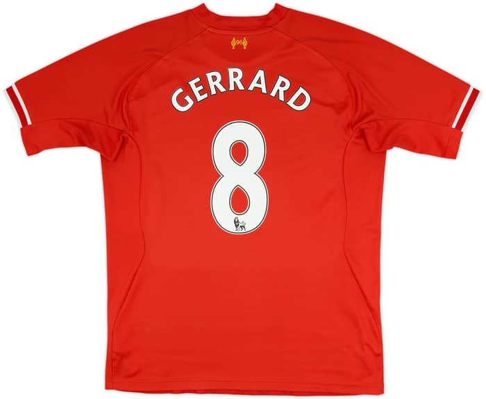 2013-14 Liverpool Home Shirt Gerrard #8 - 5/10 - (XL)