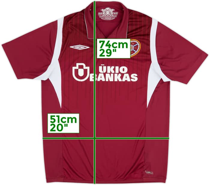2009-10 Hearts Home Shirt - 5/10 - (M)