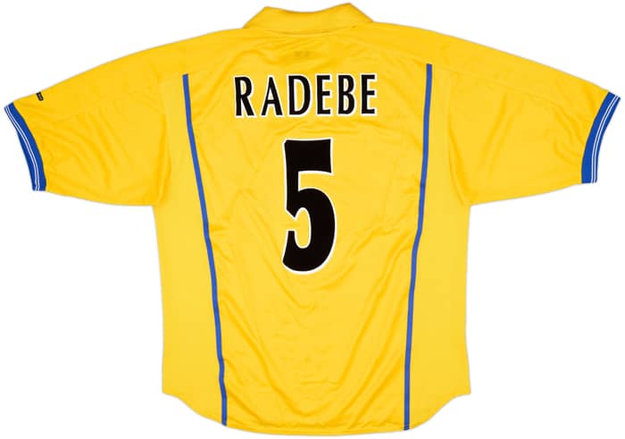 2000-02 Leeds United Away Shirt Radebe #5 - 8/10 - (L)