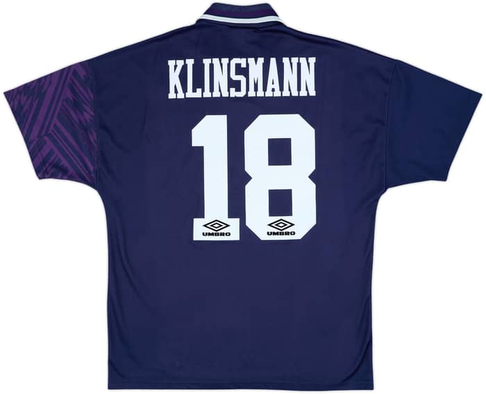 1994-95 Tottenham Away Shirt Klinsmann #18 - 8/10 - (L)