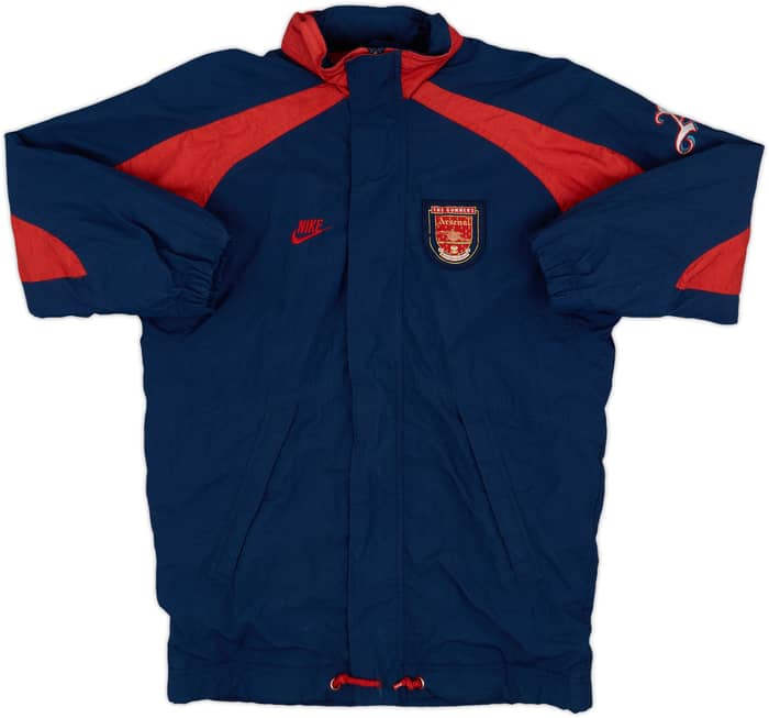 1994-96 Arsenal Nike Hooded Rain Jacket - 8/10 - (M)