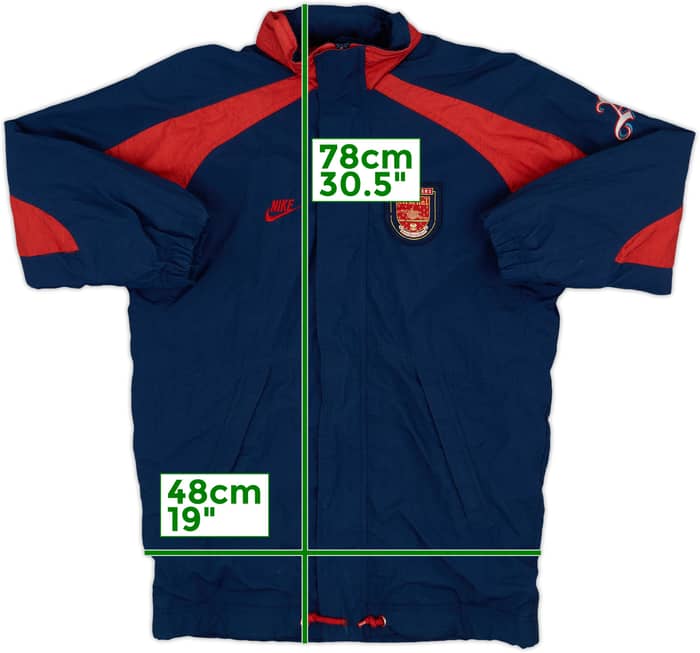 1994-96 Arsenal Nike Hooded Rain Jacket - 8/10 - (M)
