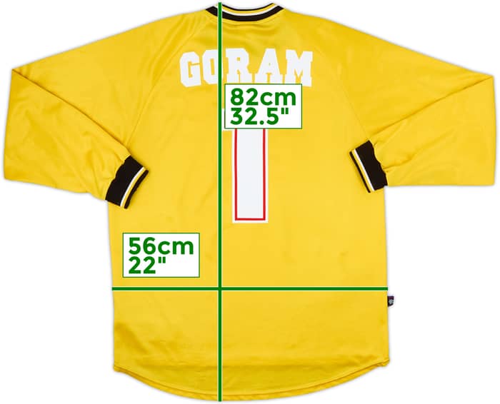 Camiseta de portero del Rangers 1997-99 Goram #1 - 7/10 - (L)