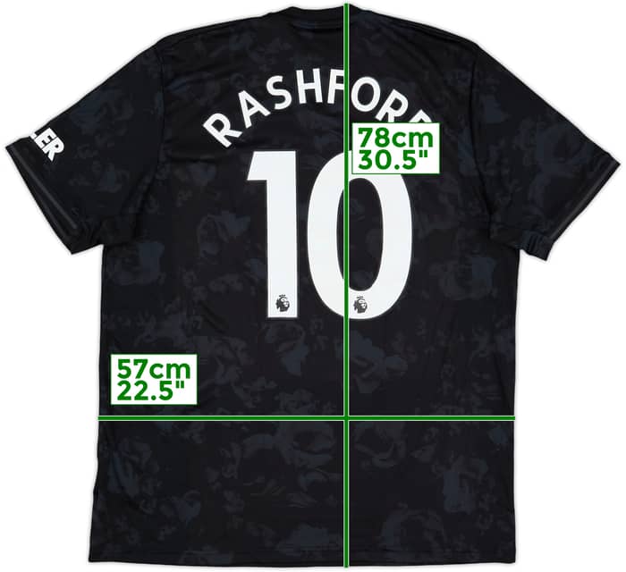 2019-20 Manchester United Third Shirt Rashford #10 - 8/10 - (XL)