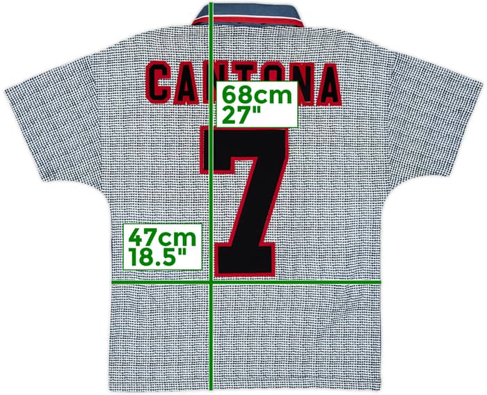 1995-96 Manchester United Away Shirt Cantona #7 - 9/10 - (Y)