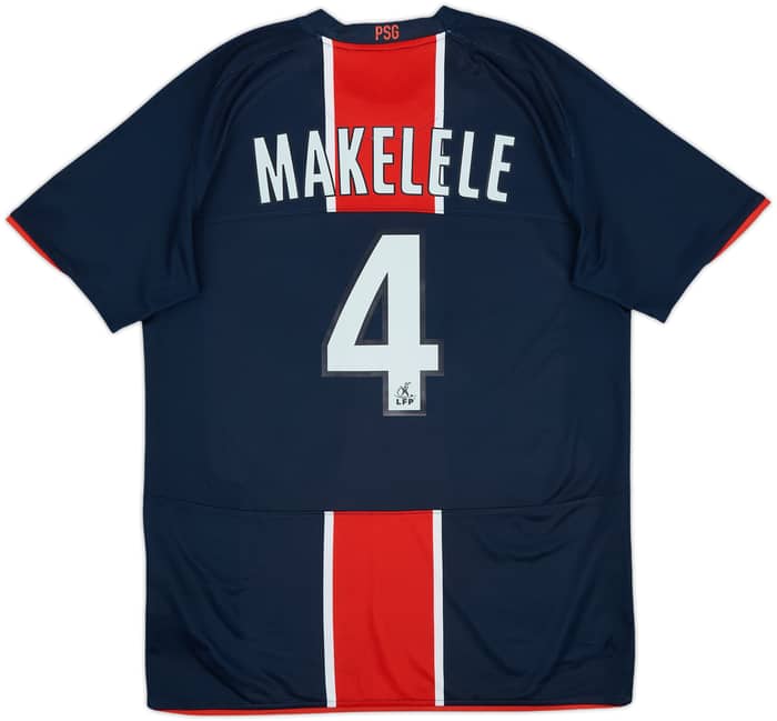 2008-09 Paris Saint-Germain Home Shirt Makelele #4 - 7/10 - (M)