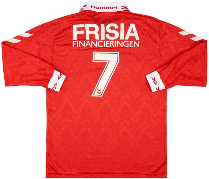 1996-98 AZ Alkmaar Match Issue Home L/S Shirt #7