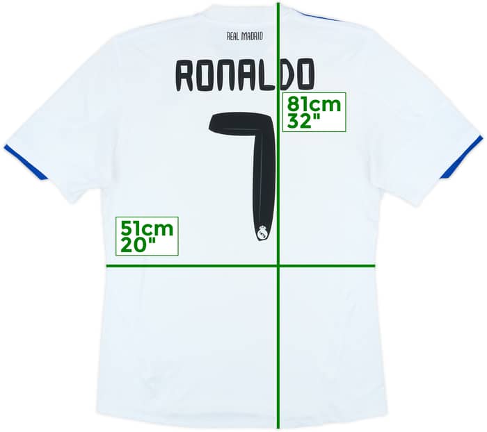 2010-11 Real Madrid Home Shirt Ronaldo #7 - 5/10 - (L)