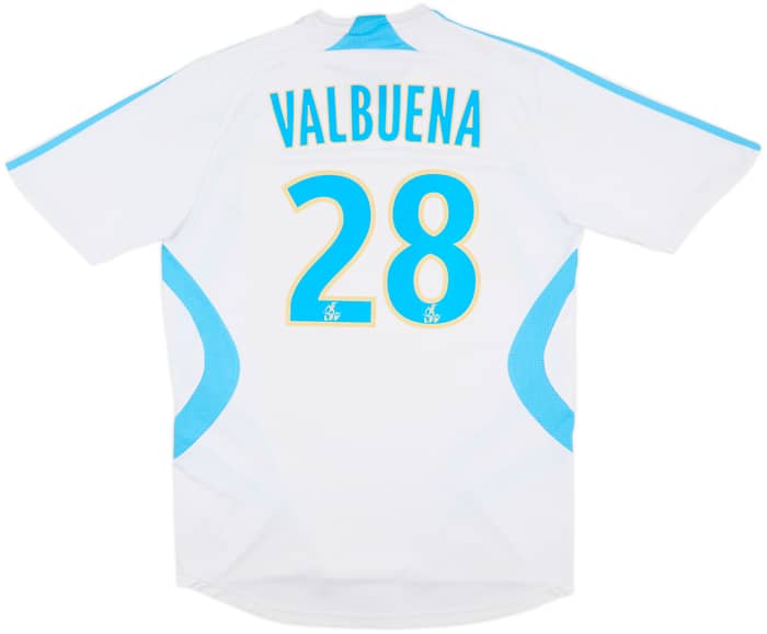 2007-08 Olympique Marseille Home Shirt Valbuena #28 - 7/10 - (M)