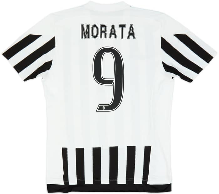 2015-16 Juventus Home Shirt Morata #9 - 6/10 - (M)