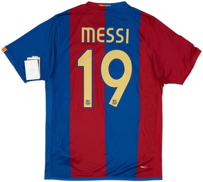 2006-07 Barcelona Home Shirt Messi #19 (M)