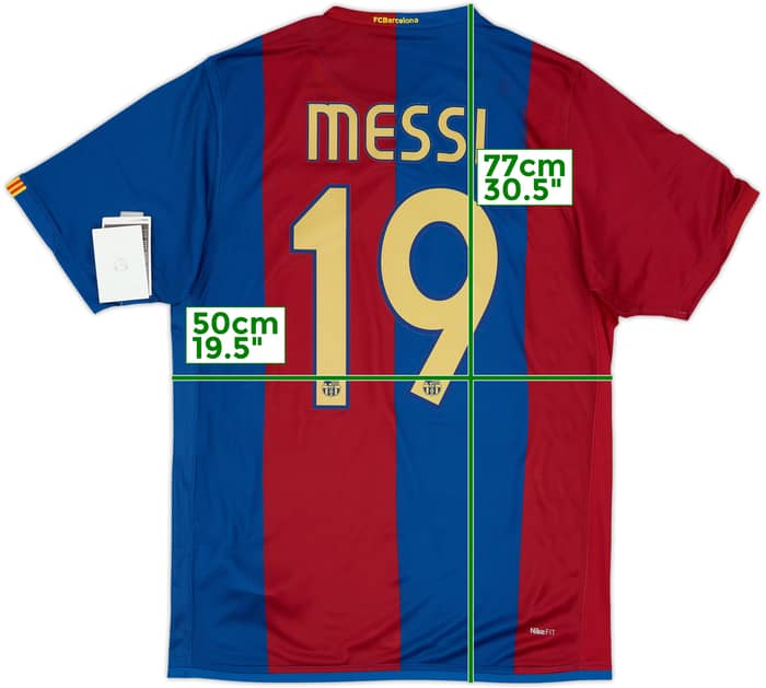 2006-07 Barcelona Home Shirt Messi #19 (M)