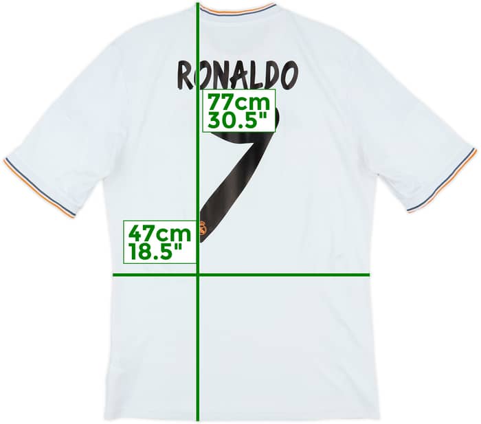 2013-14 Real Madrid Home Shirt Ronaldo #7 - 6/10 - (M)