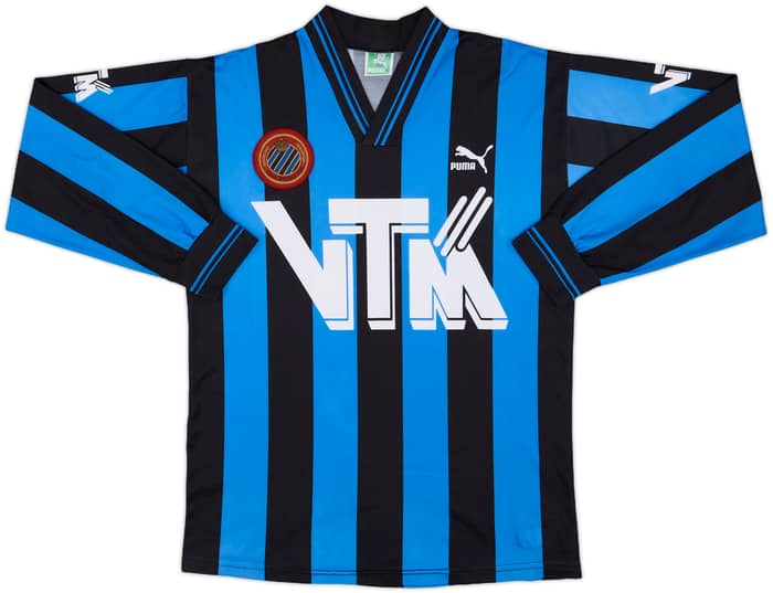 1993-94 Club Brugge Home L/S Shirt - 8/10 - (S)
