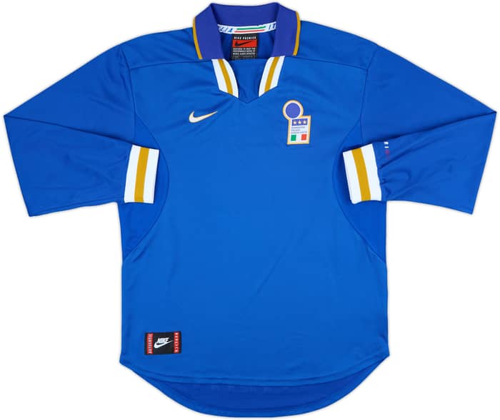 1996-97 Italy Home L/S Shirt - 8/10 - (L)