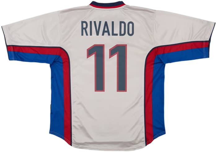 1998-01 Barcelona Away Shirt Rivaldo #11 - 9/10 - (XL)