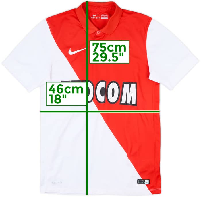 2014-15 Monaco Home Shirt #13 - 7/10 - (S)