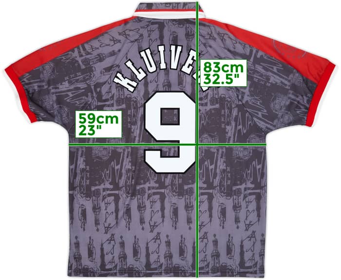 1996-97 Ajax Away Shirt Kluivert #9 - 10/10 - (XL)