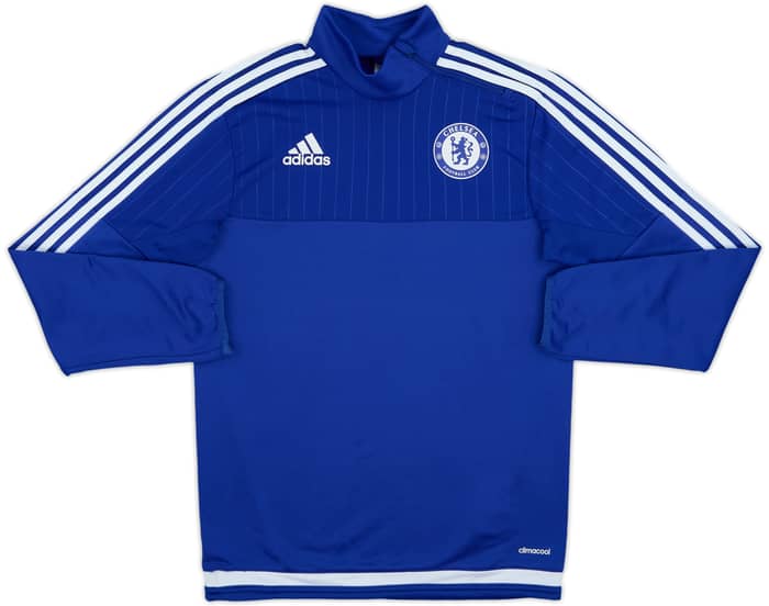 2015-16 Chelsea adidas 1/4 Zip Drill Top - 8/10 - (XS)