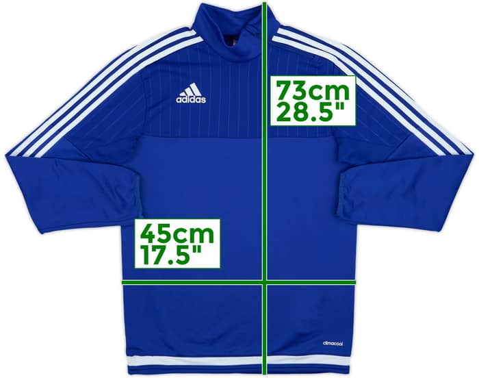 2015-16 Chelsea adidas 1/4 Zip Drill Top - 8/10 - (XS)