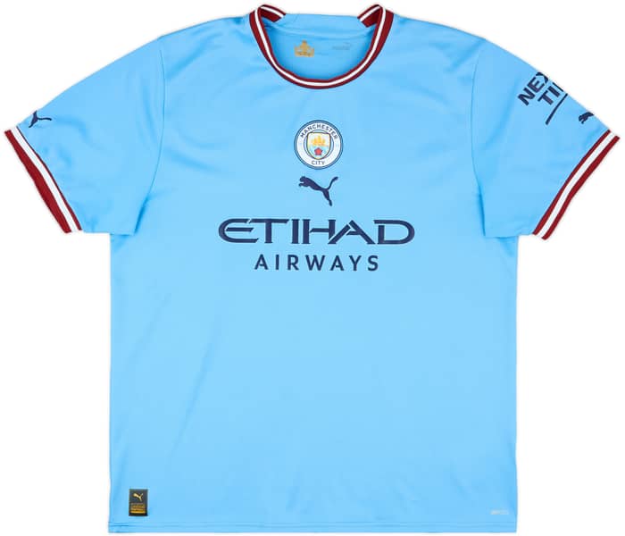 2022-23 Manchester City Home Shirt De Bruyne #17 - 9/10 - (XL)