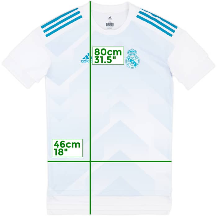 2017-18 Real Madrid adidas Training Shirt - 10/10 - (XS)