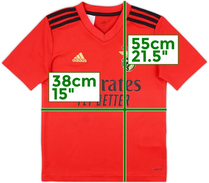 2020-21 Benfica Home Shirt - 7/10 - (S.Boys)