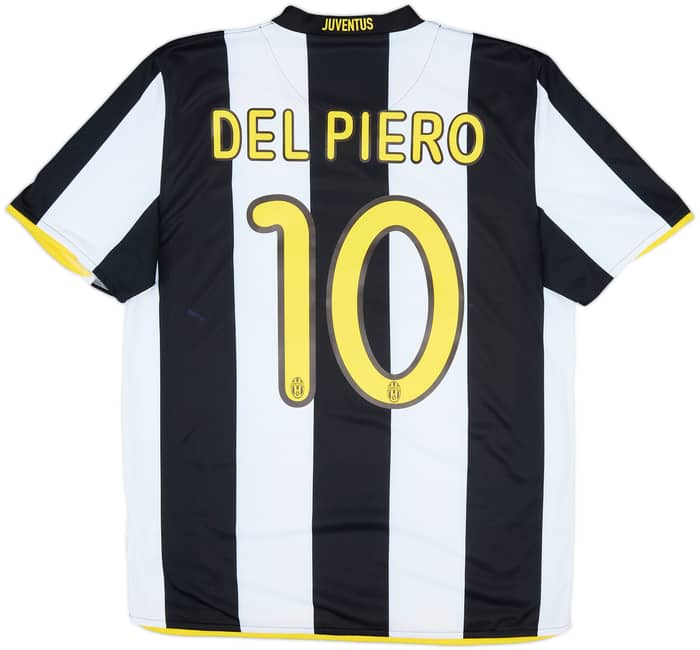 2008-09 Juventus Home Shirt Del Piero #10 - 7/10 - (M)