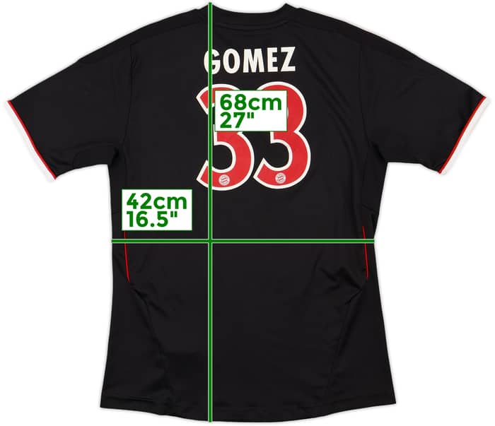 2011-12 Bayern Munich Third Shirt Gomez #33 - 7/10 - (L.Boys)