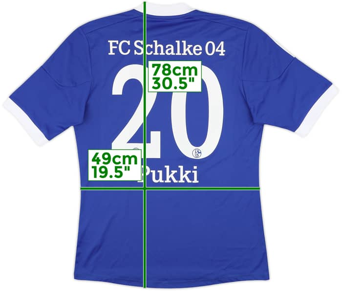 2012-14 Schalke Home Shirt Pukki #20 - 10/10 - (M)