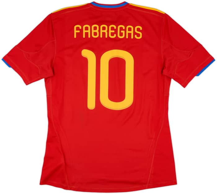 2009-10 Spain Home Shirt Fabregas #10 - 7/10 - (L)