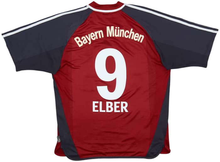 2001-02 Bayern Munich Home Shirt Elber #9 - 7/10 - (M)