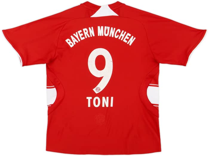 2007-08 Bayern Munich Home Shirt Toni #9 - 8/10 - (L.Boys)