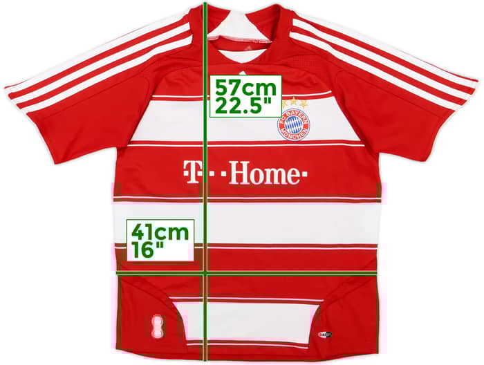 2007-08 Bayern Munich Home Shirt Toni #9 - 8/10 - (L.Boys)