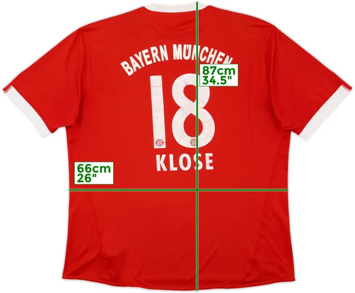 2009-10 Bayern Munich Home Shirt Klose #18 - 6/10 - (XXL)