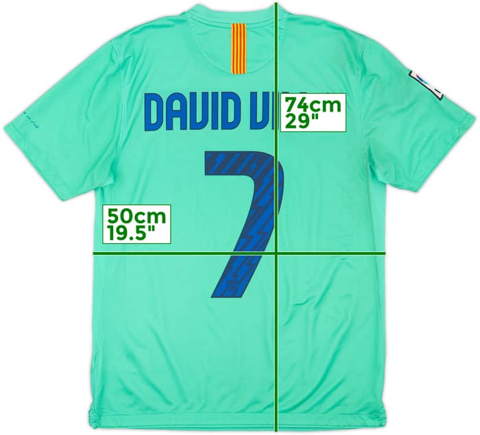 2010-11 Barcelona Away Shirt David Villa #7 - 6/10 - (M)