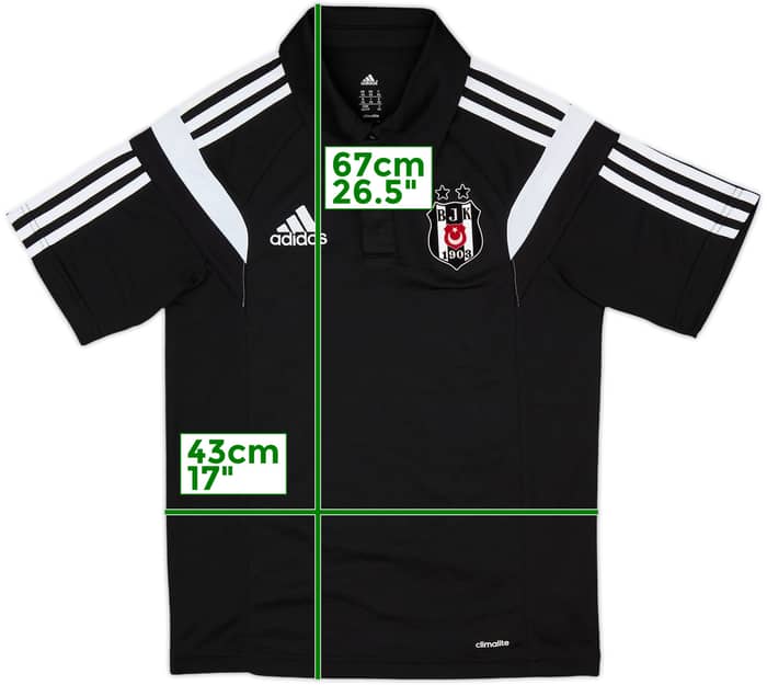 2014-15 Besiktas adidas Polo Shirt - 10/10 - (XS)